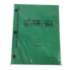 PERCY JACKSON & OLYMPIANS  THE LIGHTNING THIEF~ CINEMA SCRIPT RESEARCH COPY
